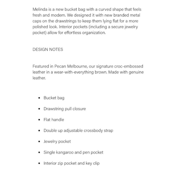 Brahmin Melinda Leather Croc-Embossed Crossbody Bucket Bag Pecan Melbourne NWT - Picture 7 of 15